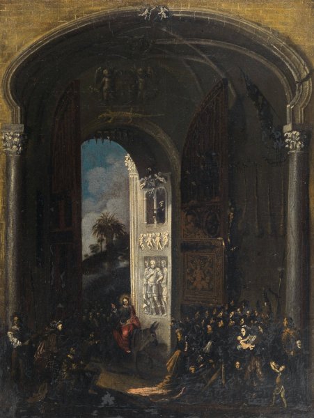 Main Product Photo of Christ's Entry into Jerusalem Painting by Francois De Nome