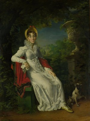 Carolina Ferdinanda Louisa of Sicily by Francois Gerard Oil Painting