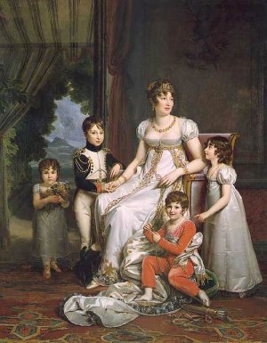 Caroline Bonaparte, Queen of Naples, and Her Children
