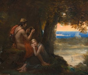 Daphnis and Chloe Oil painting by Francois Gerard