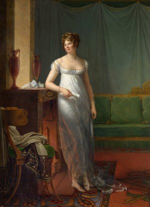 Madame Charles Maurice de Talleyrand Perigord by Francois Gerard Oil Painting