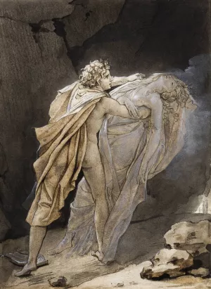 Orpheus tries to hold on to Eurydice by Francois Gerard Oil Painting