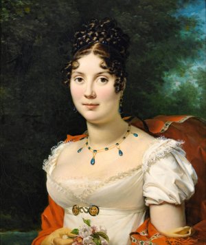 Portrait of a Young Lady by Francois Gerard Oil Painting