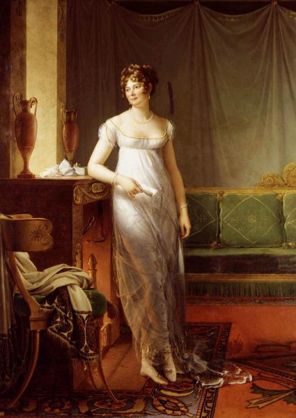 Main Product Photo of Portrait of Catherine Worlee, Princesse de Talleyrand-Perigord Painting by Francois Gerard