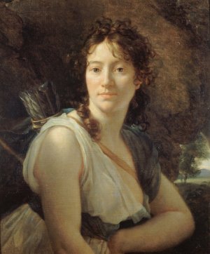 Portrait Of Mademoiselle Duchesnois by Francois Gerard Oil Painting
