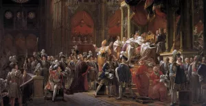 The Coronation of Charles X Oil painting by Francois Gerard