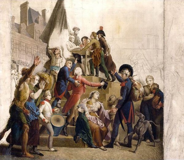 Main Product Photo of The Fatherland Under Threat La Patrie en Danger Painting by Francois Gerard