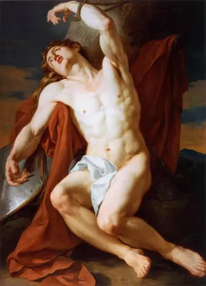 The Martyrdom of St Sebastian by Francois-Guillaume Menageot Oil Painting