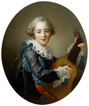 Carlos Fernando FitzJames-Stuart, Marquess of Jamaica by Francois-Hubert Drouais Oil Painting