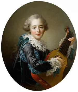 Carlos Fernando FitzJames-Stuart, Marquess of Jamaica by Francois-Hubert Drouais Oil Painting