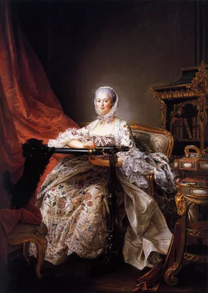 Madame de Pompadour by Francois-Hubert Drouais - Oil Painting Reproduction