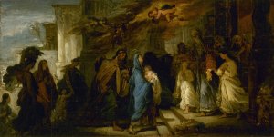 La Presentation au Temple Oil painting by Francois Joseph Heim