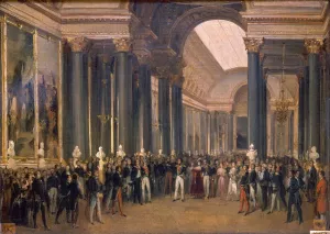 Louis-Philippe Opening the Galerie des Batailles, 10 June 1837 painting by Francois Joseph Heim