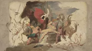 The Martyrdom of Saint Hippolytus by Francois Joseph Heim Oil Painting