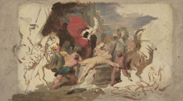 The Martyrdom of Saint Hippolytus  by Francois Joseph Heim - Hand-Painted Oil Painting Reproduction