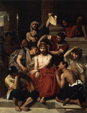 Jesus-In The Praetorium by Francois-Leon Benouville Oil Painting