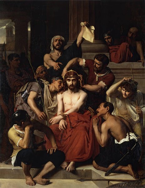 Main Product Photo of Jesus-In The Praetorium Painting by Francois-Leon Benouville