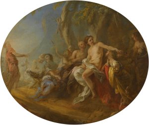 Diana And Actaeon by Francois Lemoyne Oil Painting