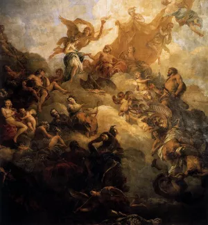 The Apotheosis of Hercules by Francois Lemoyne - Oil Painting Reproduction