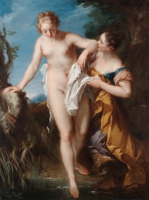 The Bather by Francois Lemoyne Oil Painting