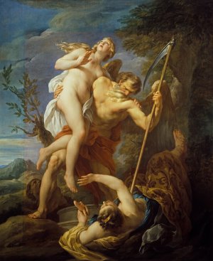 Time Saving Truth from Falsehood and Envy by Francois Lemoyne Oil Painting