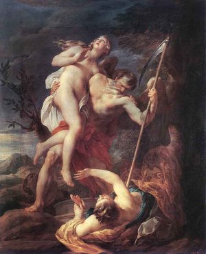 Time Saving Truth from Falsehood and Envy by Francois Lemoyne Oil Painting