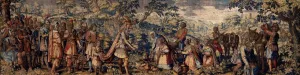 The Meeting between David and Abigail by Francois Spiering Oil Painting