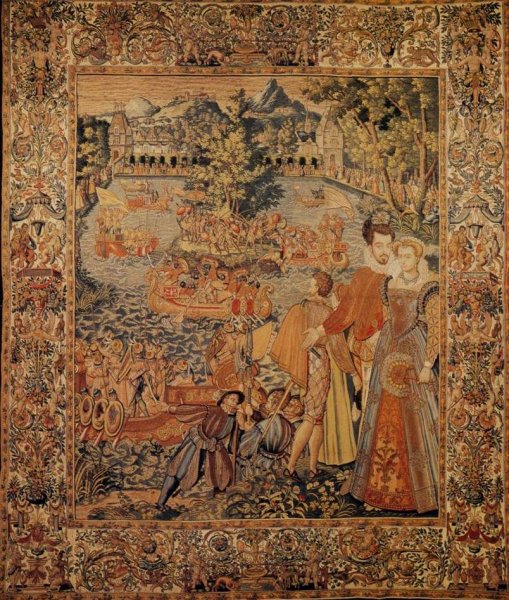 Main Product Photo of Valois Tapestries: Festival on the Water Painting by Francois Spiering