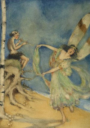 Fairy Dancing by Frances Comstock Oil Painting