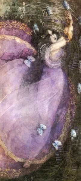 Ophelia by Frances E. Macdonald Oil Painting