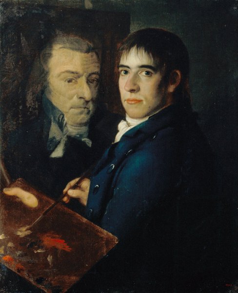 Self-portrait  by Francesc Lacoma I Sans - Hand-Painted Oil Painting Reproduction