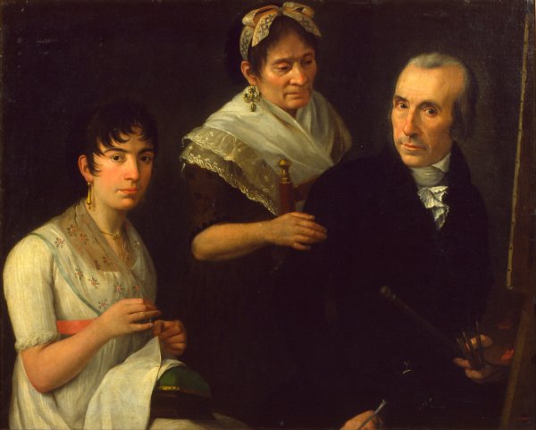 The Painter's Family  by Francesc Lacoma I Sans - Hand-Painted Oil Painting Reproduction