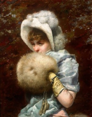 Winter by Francesc Masriera Oil Painting