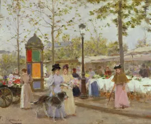 Springtime by Francesc Miralles I Galaup Oil Painting