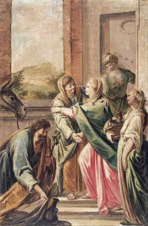 Visitation by Francesc Pla Duran Oil Painting