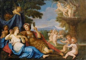 Rinaldo And Armida by Francesco Albani Oil Painting