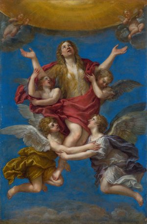The Ecstasy of Mary Magdalene by Francesco Albani Oil Painting