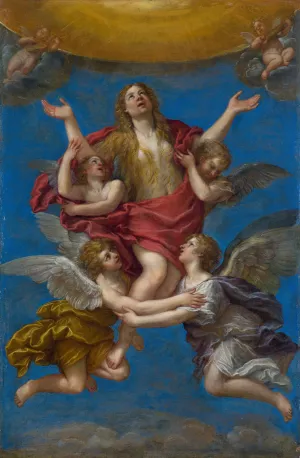 The Ecstasy of Mary Magdalene by Francesco Albani Oil Painting