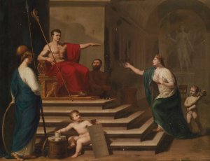 Allegorie Auf Napoleon Als Befreier Italiens by Francesco Alberi Oil Painting