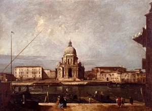 Santa Maria della Salute Oil painting by Francesco Albotto