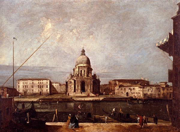 Santa Maria della Salute by Francesco Albotto - Hand-Painted Oil Painting Reproduction