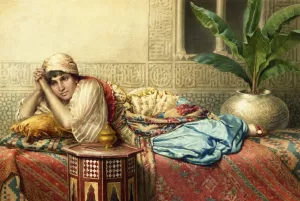 An Idle Afternoon by Francesco Ballesio - Oil Painting Reproduction