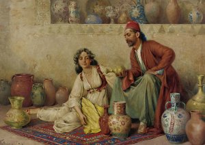 Pottery For Sale by Francesco Ballesio Oil Painting