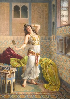Preparing For The Dance by Francesco Ballesio Oil Painting