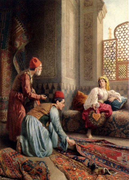 Main Product Photo of The Carpet Sellers Painting by Francesco Ballesio