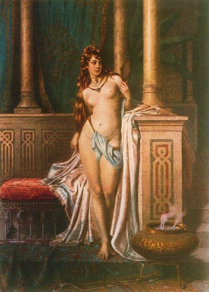 Toilette by Francesco Ballesio - Hand-Painted Oil Painting Reproduction