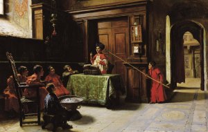 The Altar Boys by Francesco Bergamini Oil Painting