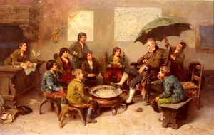 The School Room painting by Francesco Bergamini