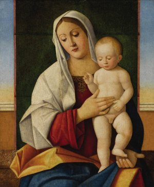 Madonna and Child by Francesco Bissolo Oil Painting