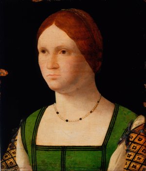 Portrait of a Young Woman by Francesco Bissolo Oil Painting